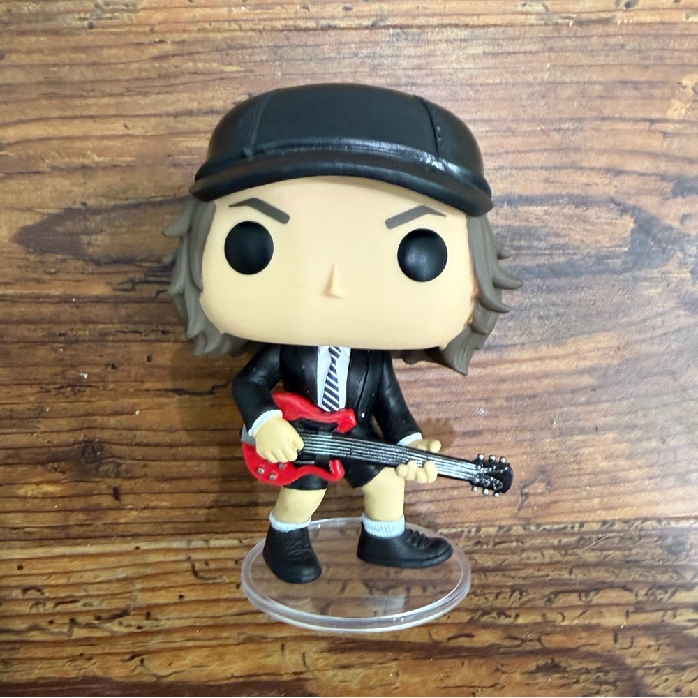 Funko POP! #91 AC/DC Angus Yung figure (out of box, with stand)